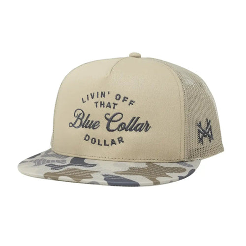 Blue Collar Dollar Snapback Hat