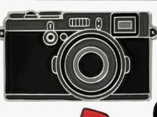 Vintage camera pin