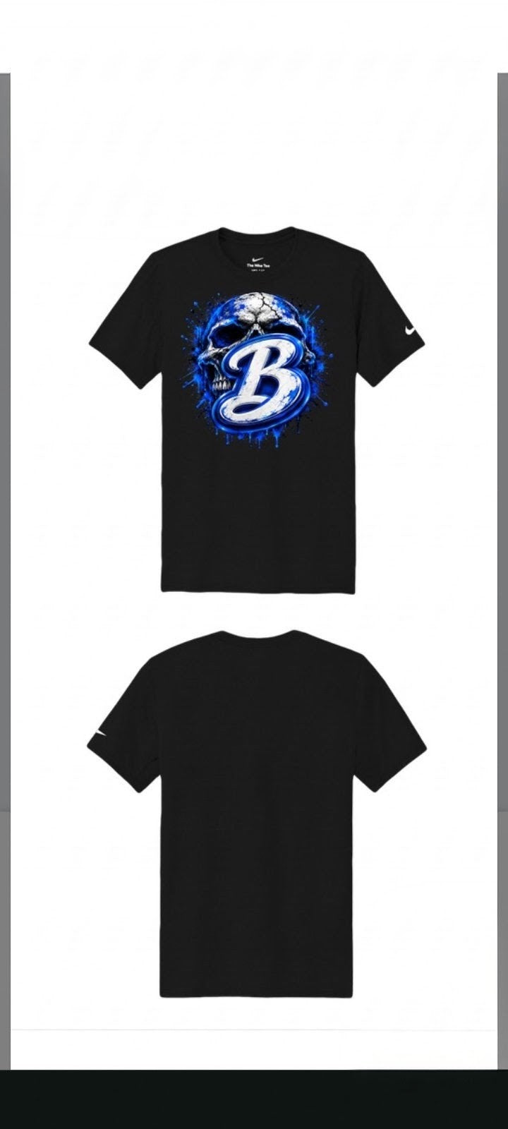 Dry-fit T-shirt Skull backsplash