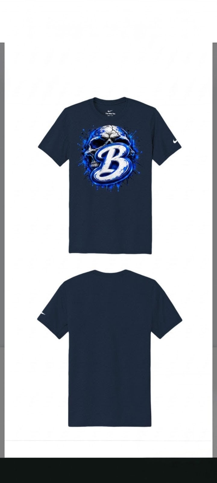 Dry-fit T-shirt Skull backsplash